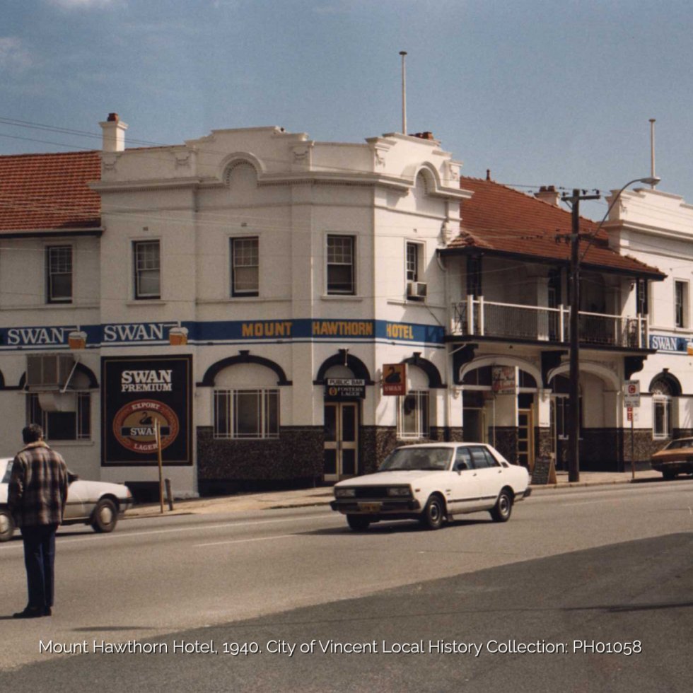 Mount Hawthorn Hotel, old photo